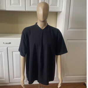 Neiman Marcus Exclusive Men's Black V-Neck Short Sleeve T-Shirt Size XXL
